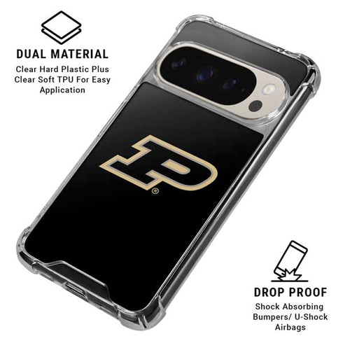 Purdue University Purdue Logo Pixel 9/9 Pro Clear Case